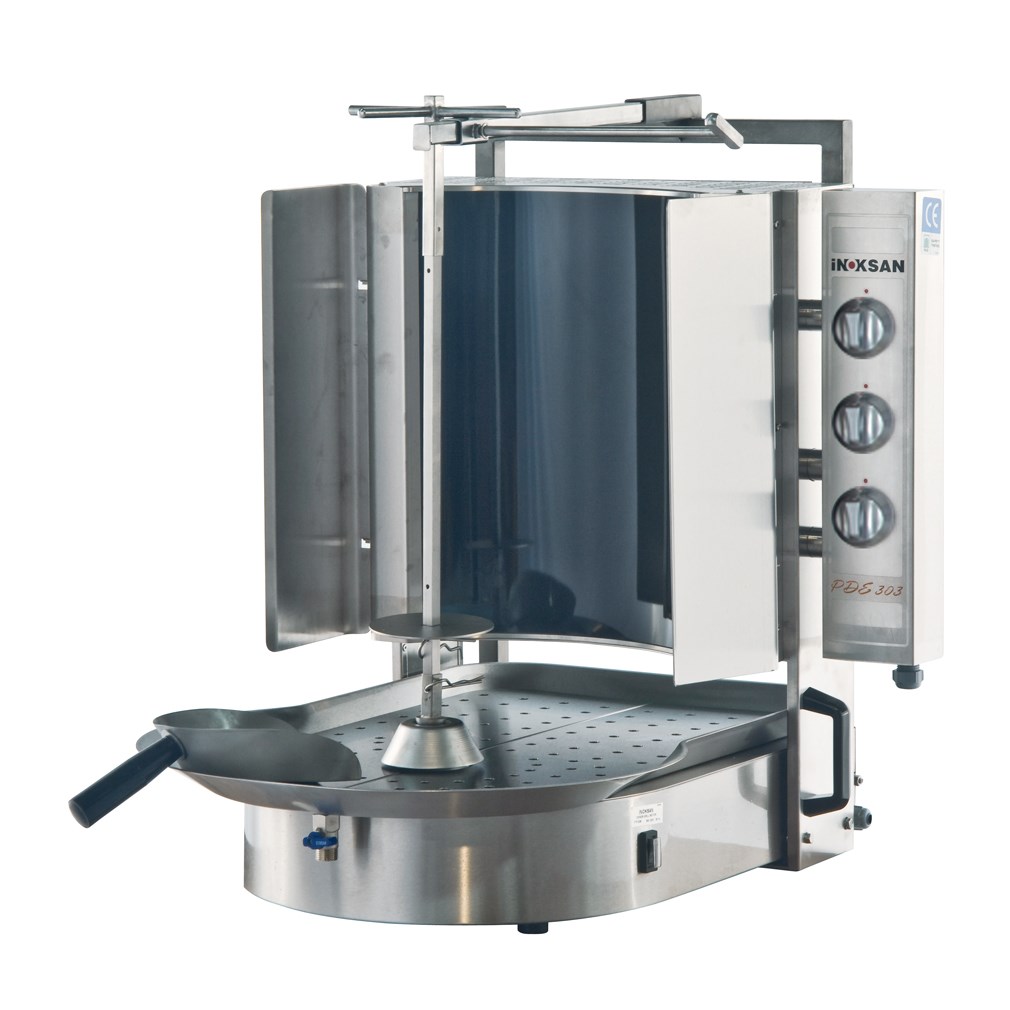 İnoksan-6 Radyanlı Robax Camlı Alttan Motorlu Döner Ocağı