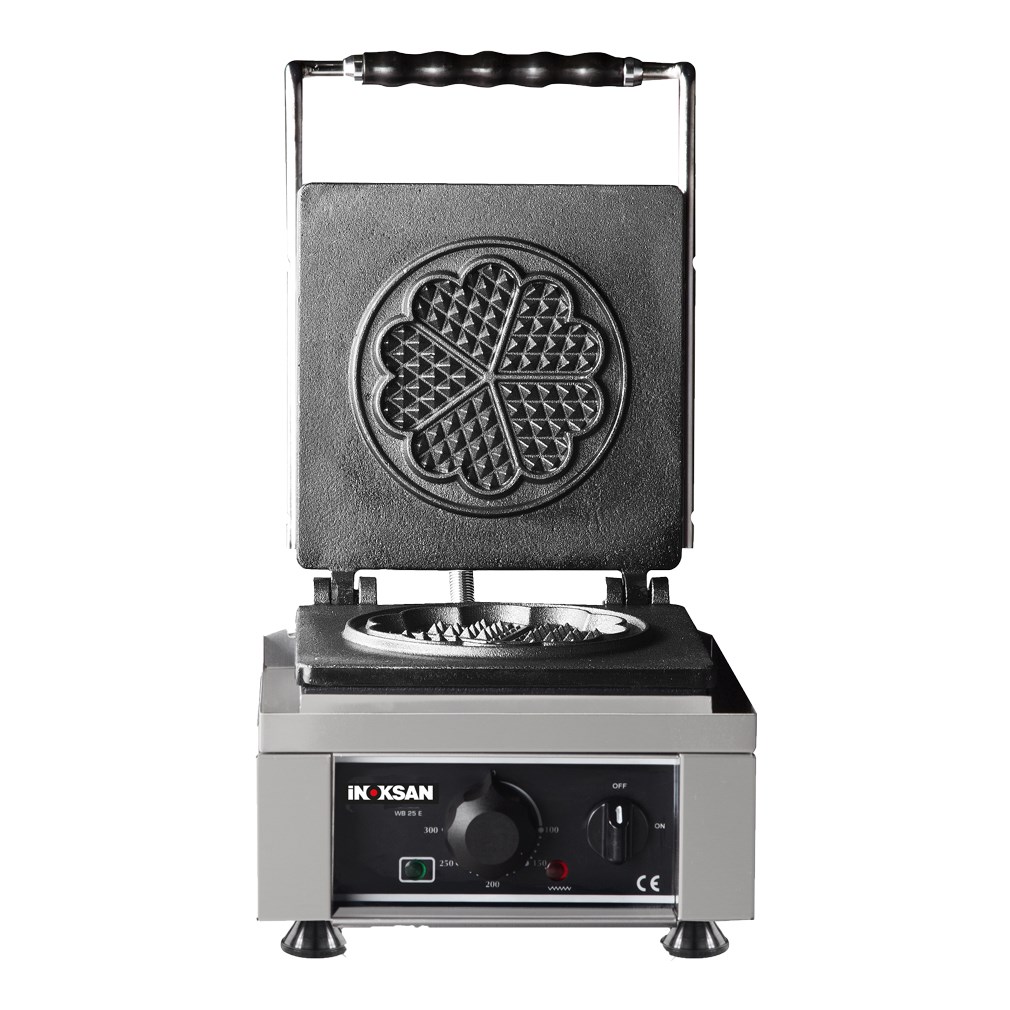 İnoksan-Waffle Makinesi Yonca Model Tekli-Sabit Pleyt