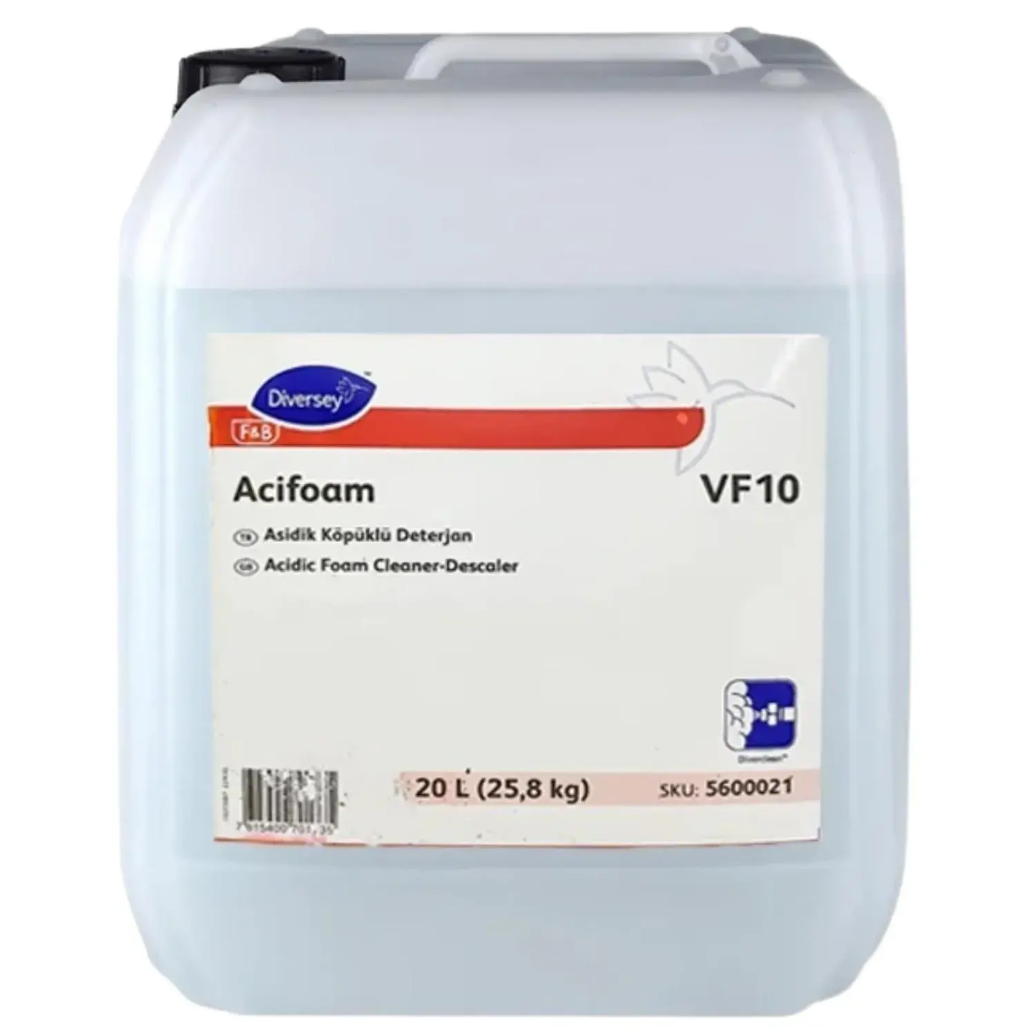 Diversey Suma Actifoam VF10 Köpüklü Ağır Yağ Kir Çözücü Deterjan 20 Lt