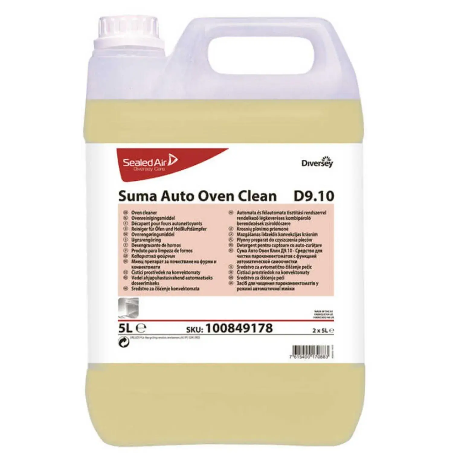 Diversey Suma Auto Oven Clean D9.10 Konveksiyonel Fırın Deterjanı 5 Lt
