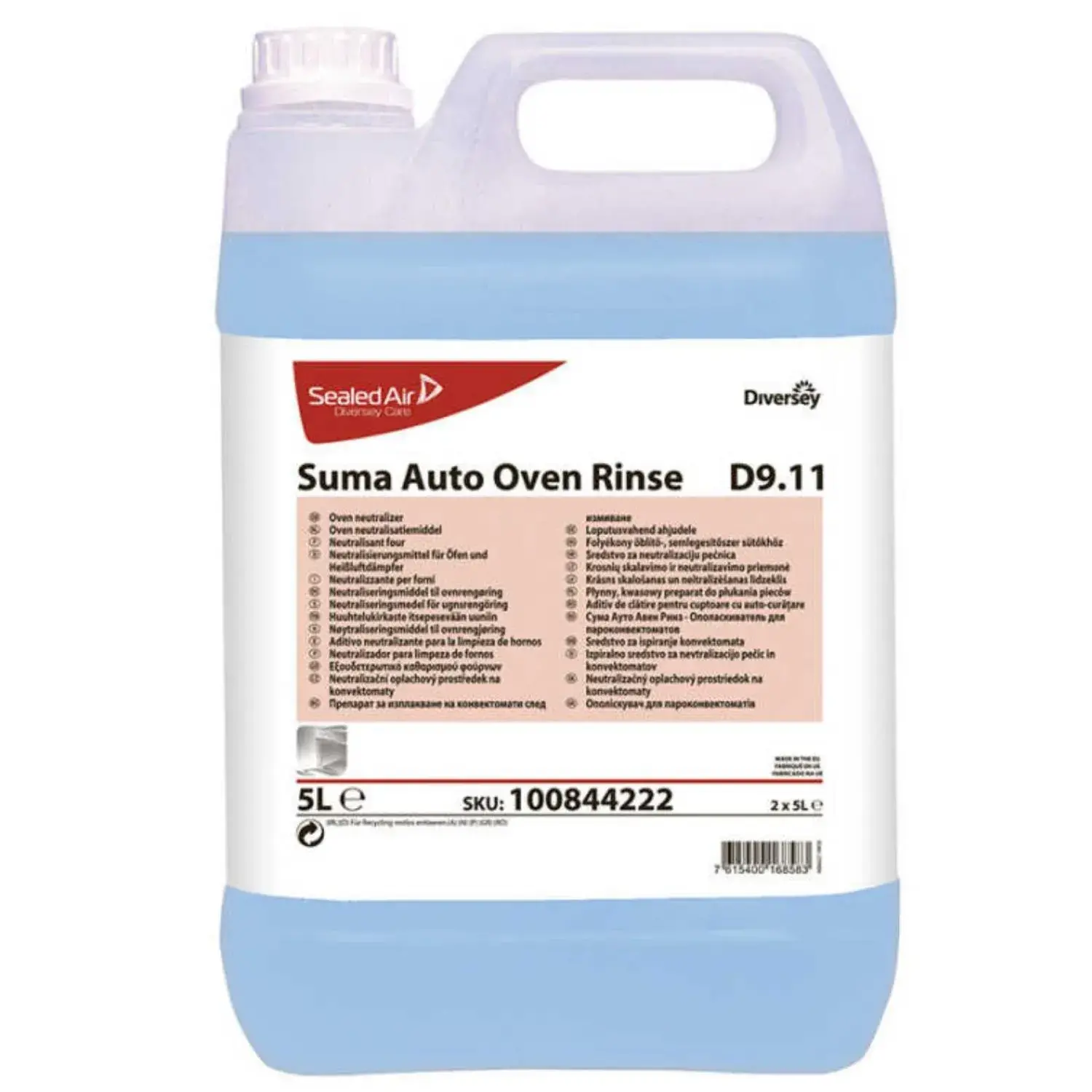 Diversey Suma Auto Oven Rinse D9.11 Konveksiyonel Fırın Parlatıcı 5 Lt