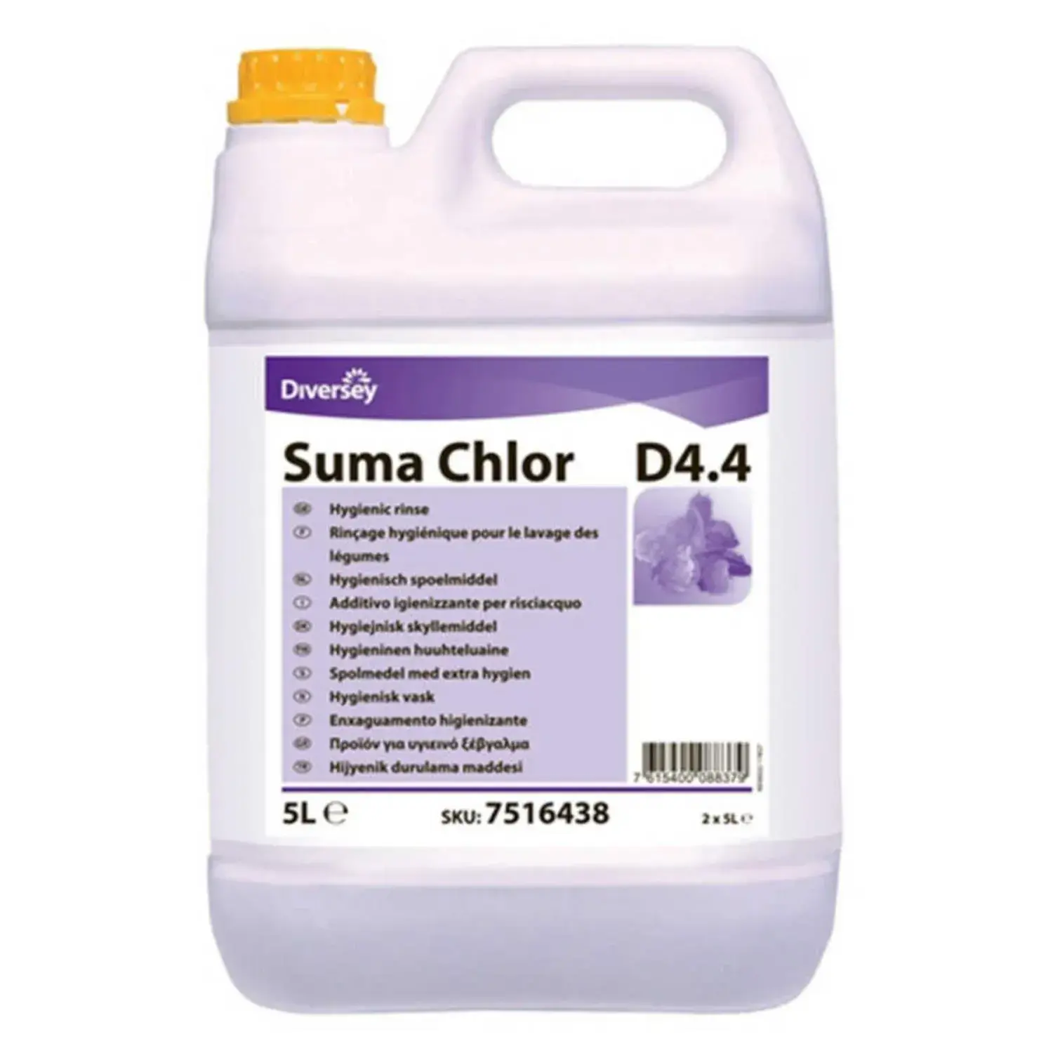 Diversey Suma Chlor D4.4 Hijyenik Meyve ve Sebze Durulama 5 Lt