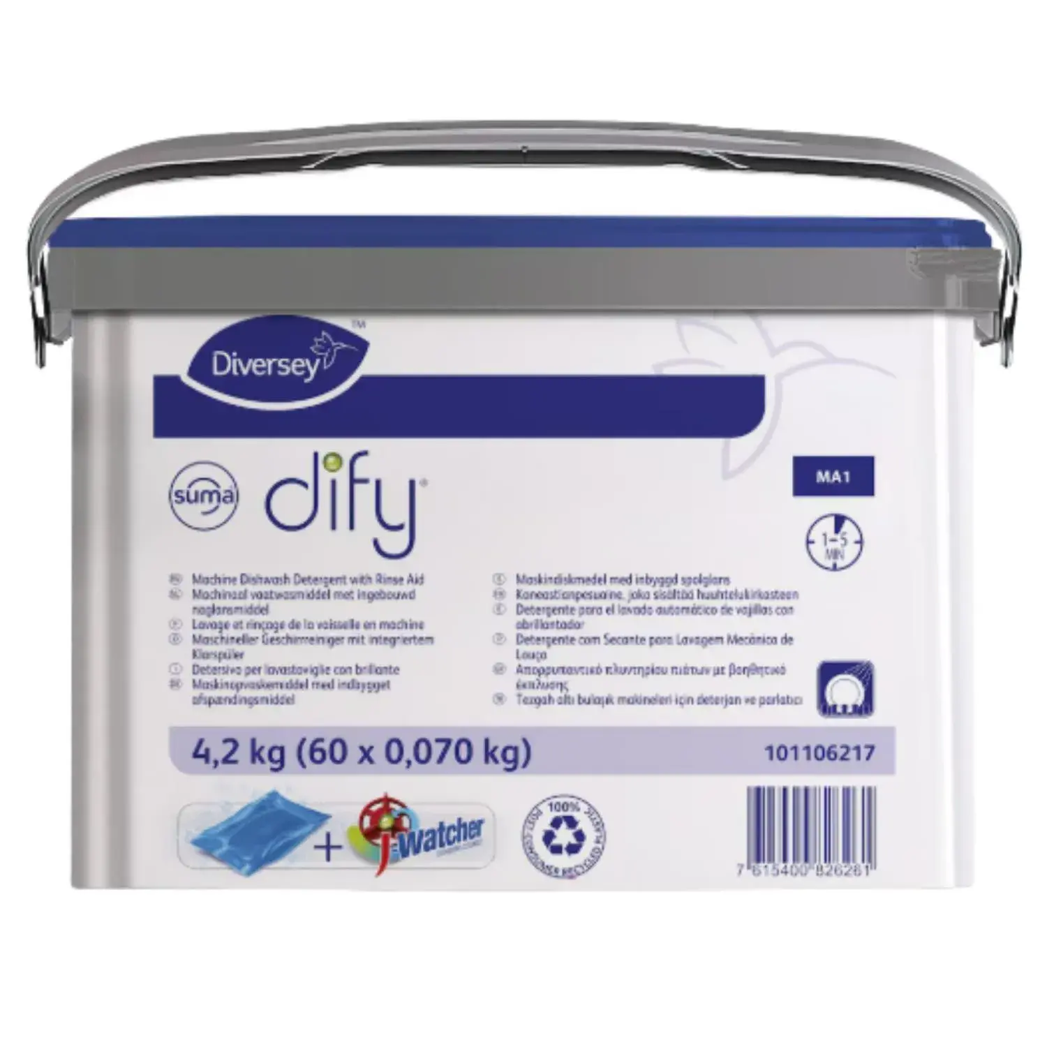 Diversey Suma Dify MA1 Bulaşık Makinesi Tableti 70 Gr 60 Adet