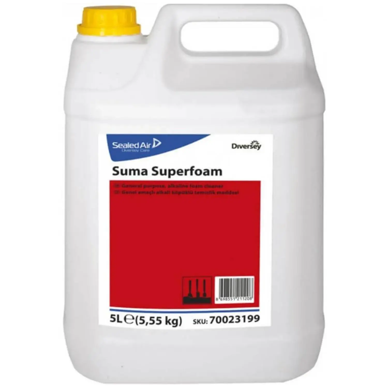 Diversey Suma SuperFoam Köpüklü Ağır Yağ ve Kir Çözücü Deterjan 5 Lt